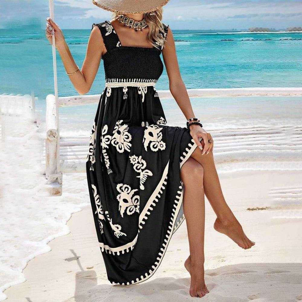 Valentina - Chic Square Neck Dress