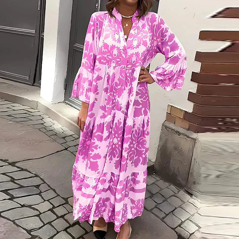 Avielle - Fashionable Printed Boho Dress