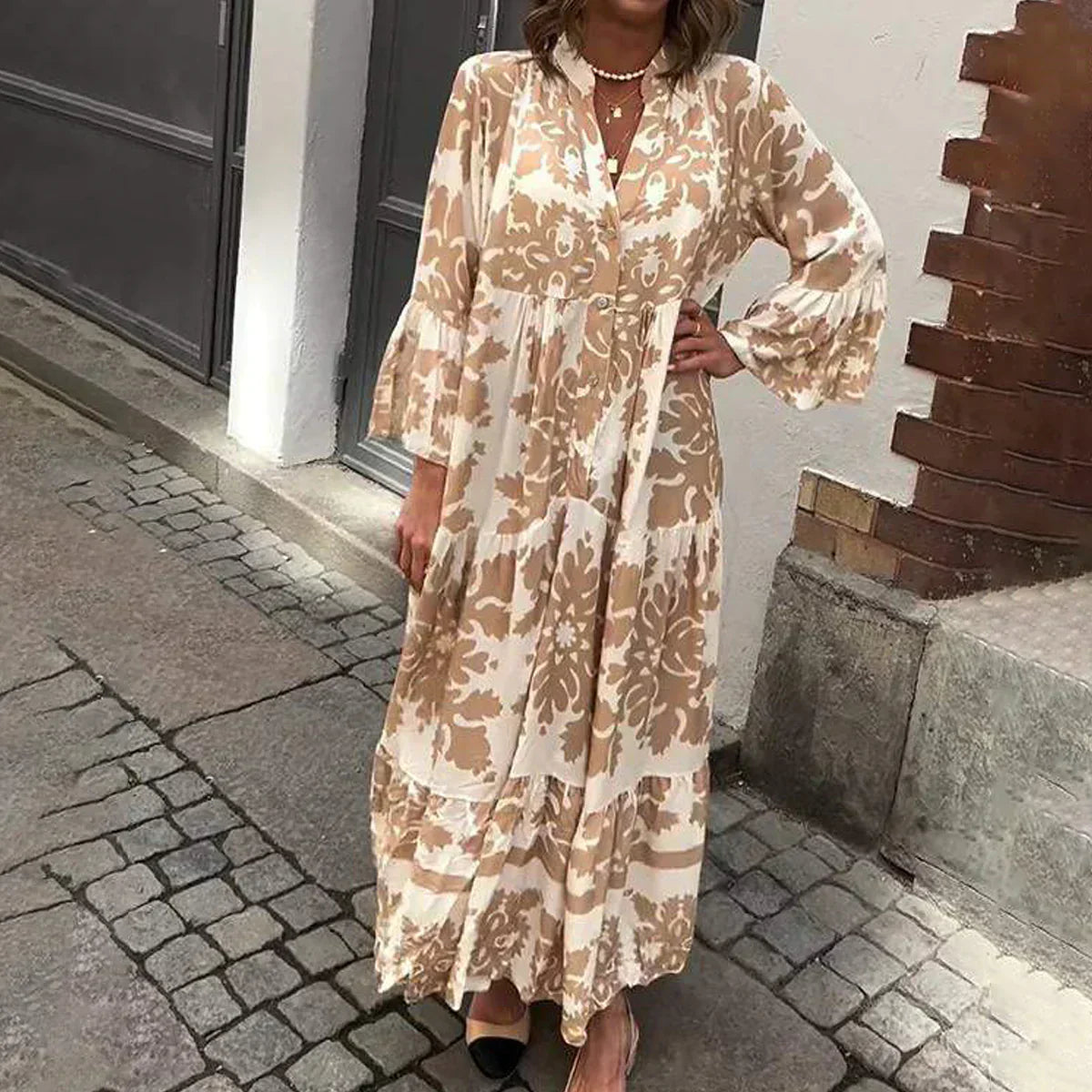 Avielle - Fashionable Printed Boho Dress