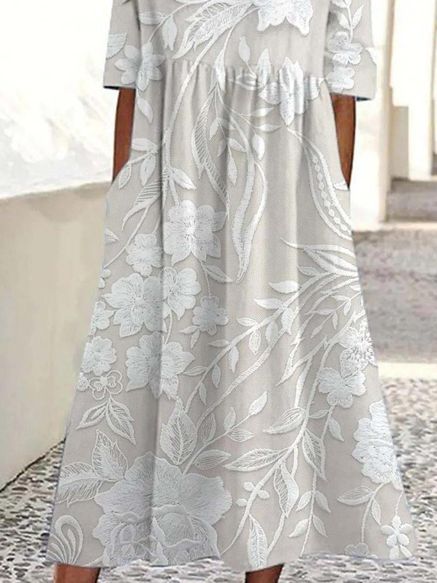Dovie - Long Floral Dress