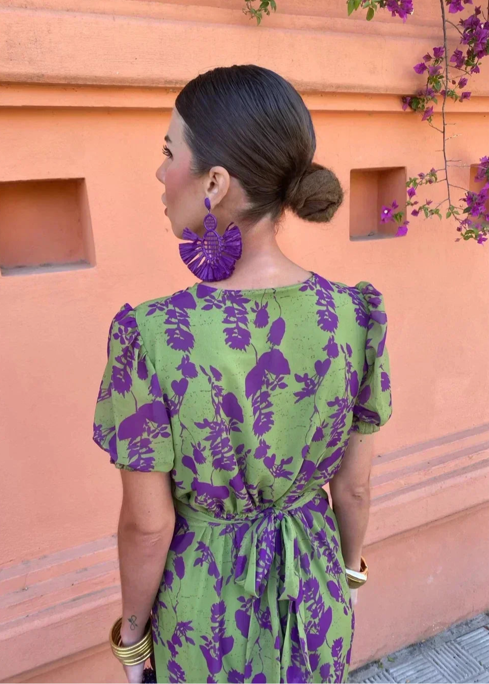 Lucinda - Floral Pleated Dress