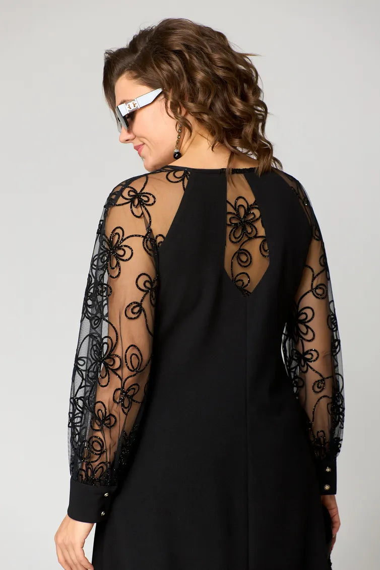 Destiny - Lace-Sleeve Dress