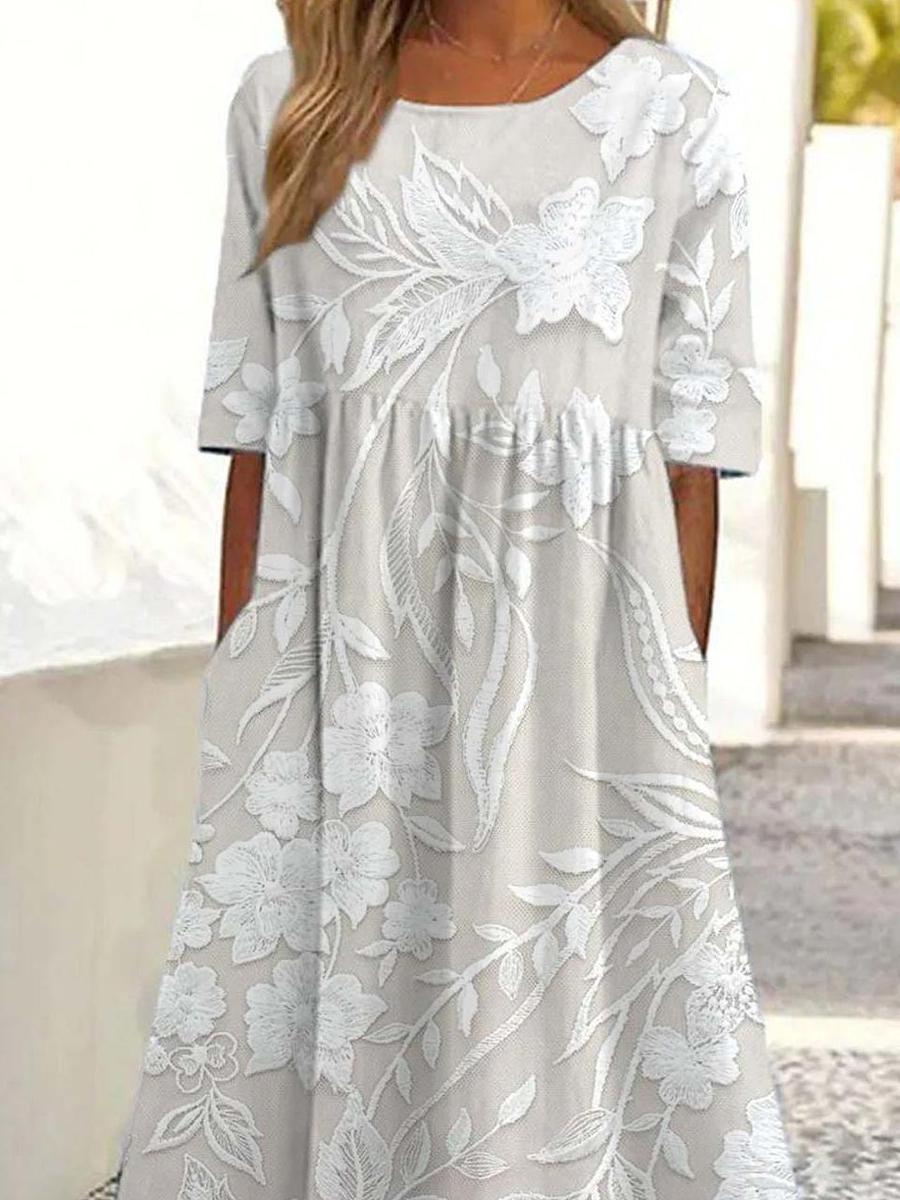 Dovie - Long Floral Dress