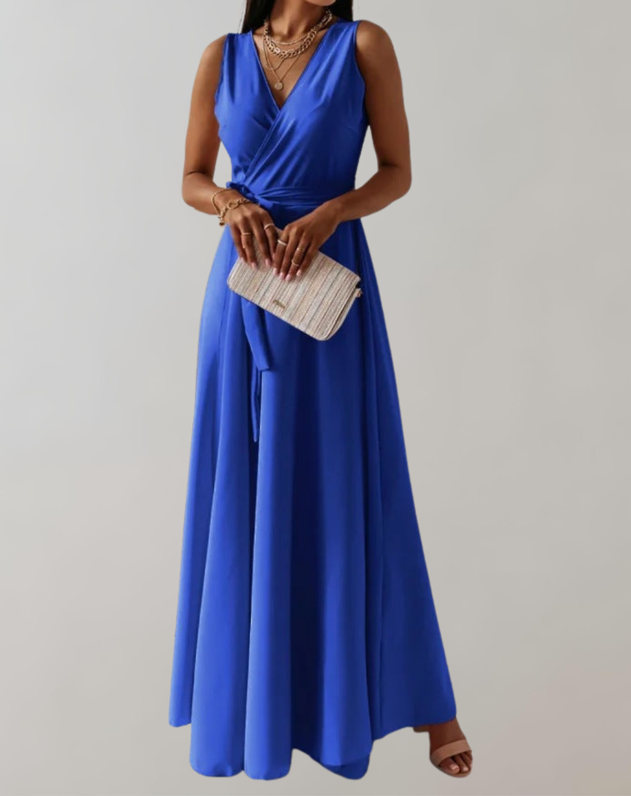 Izora - Elegant V-Neck Gown