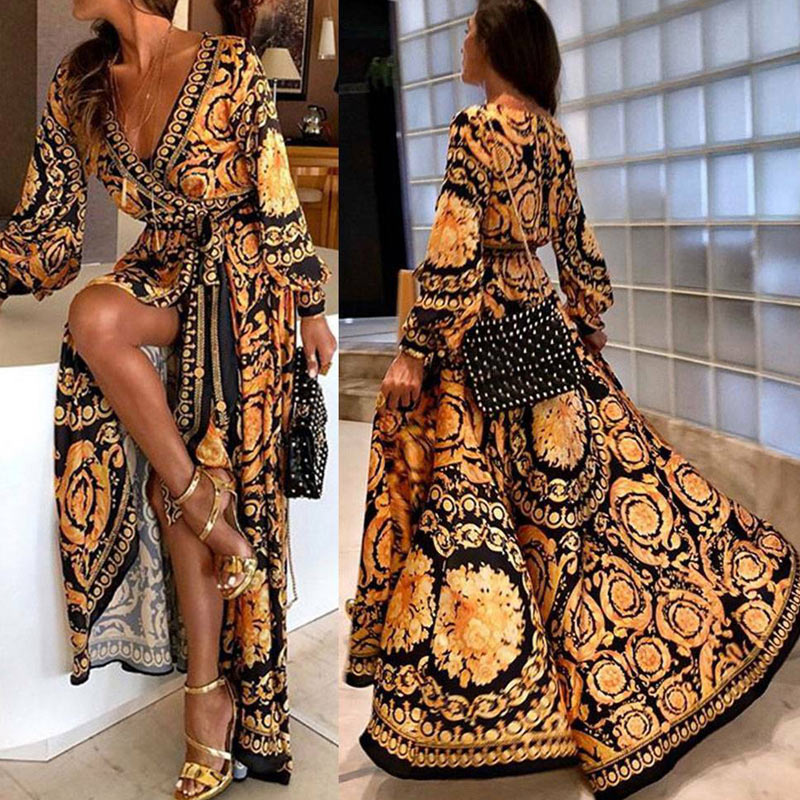 Melody - Boho V-Neck Maxi Dress