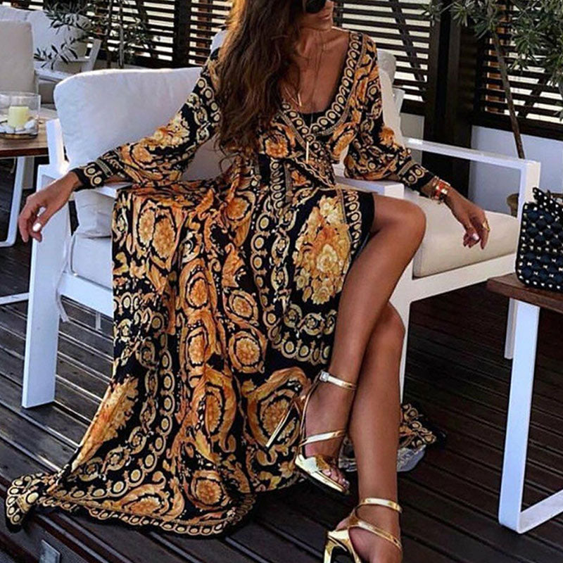 Melody - Boho V-Neck Maxi Dress