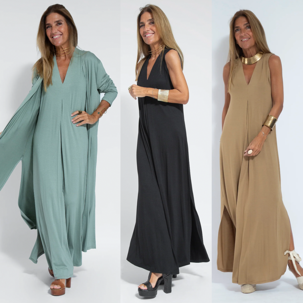 Kendall - Solid Color Maxi Dress