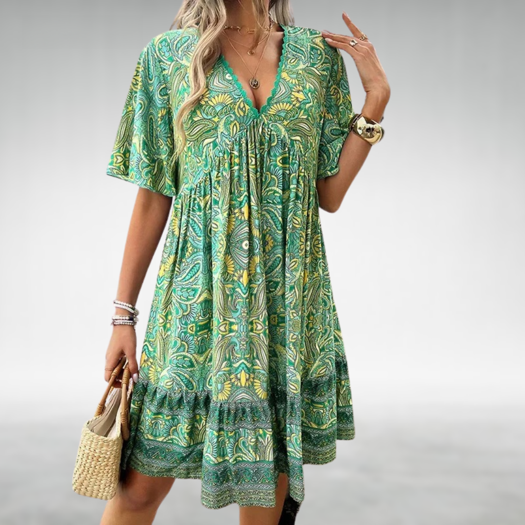Adriana - Summer Paisley Dress