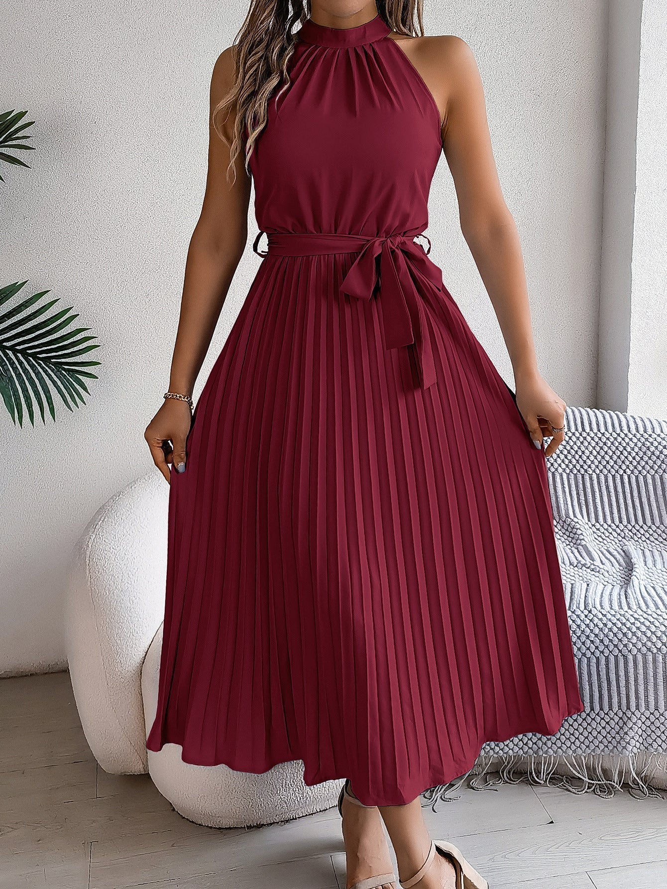 Kelina - Pleated Waist Dress
