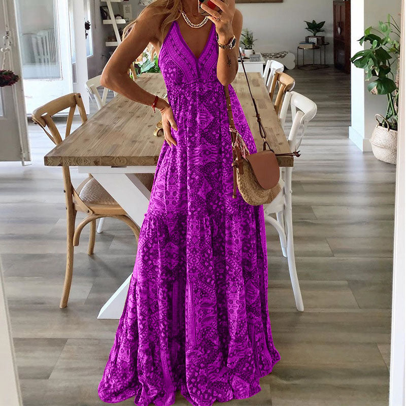 Wren - Spaghetti Strap V-Neck Dress