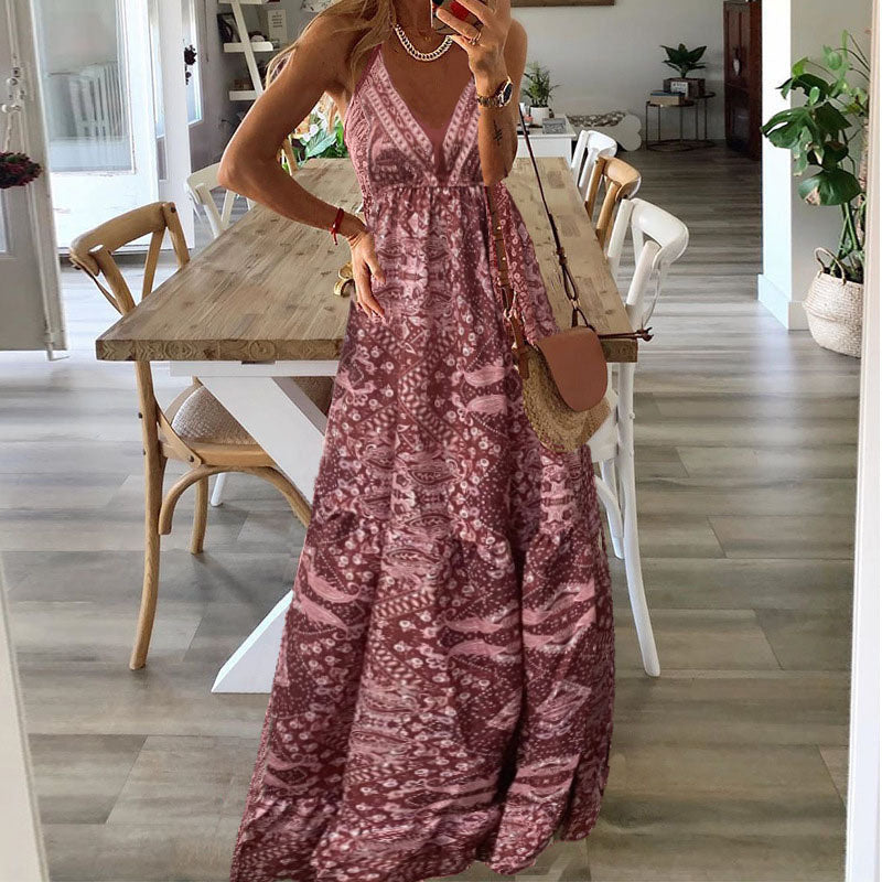 Wren - Spaghetti Strap V-Neck Dress