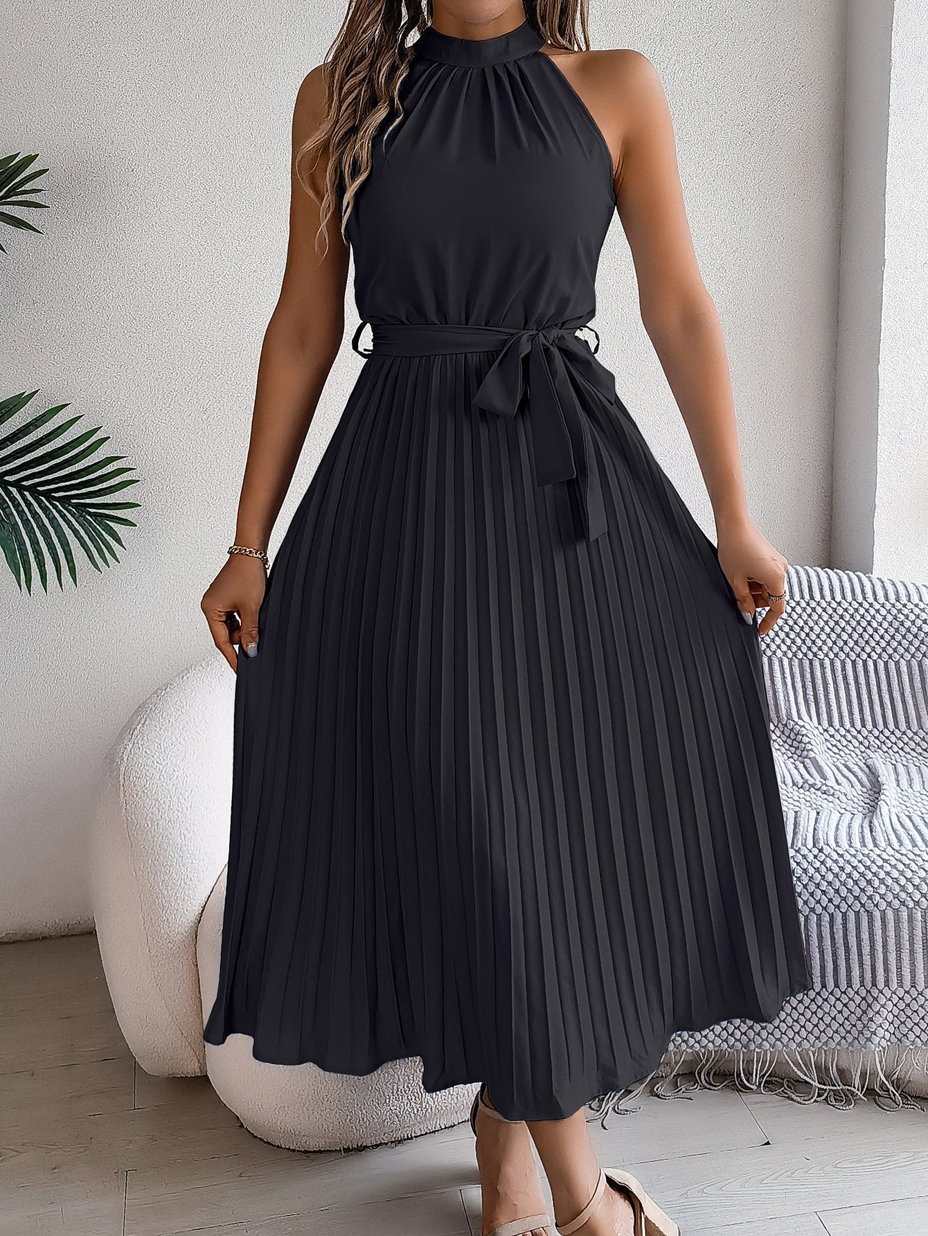 Kelina - Pleated Waist Dress