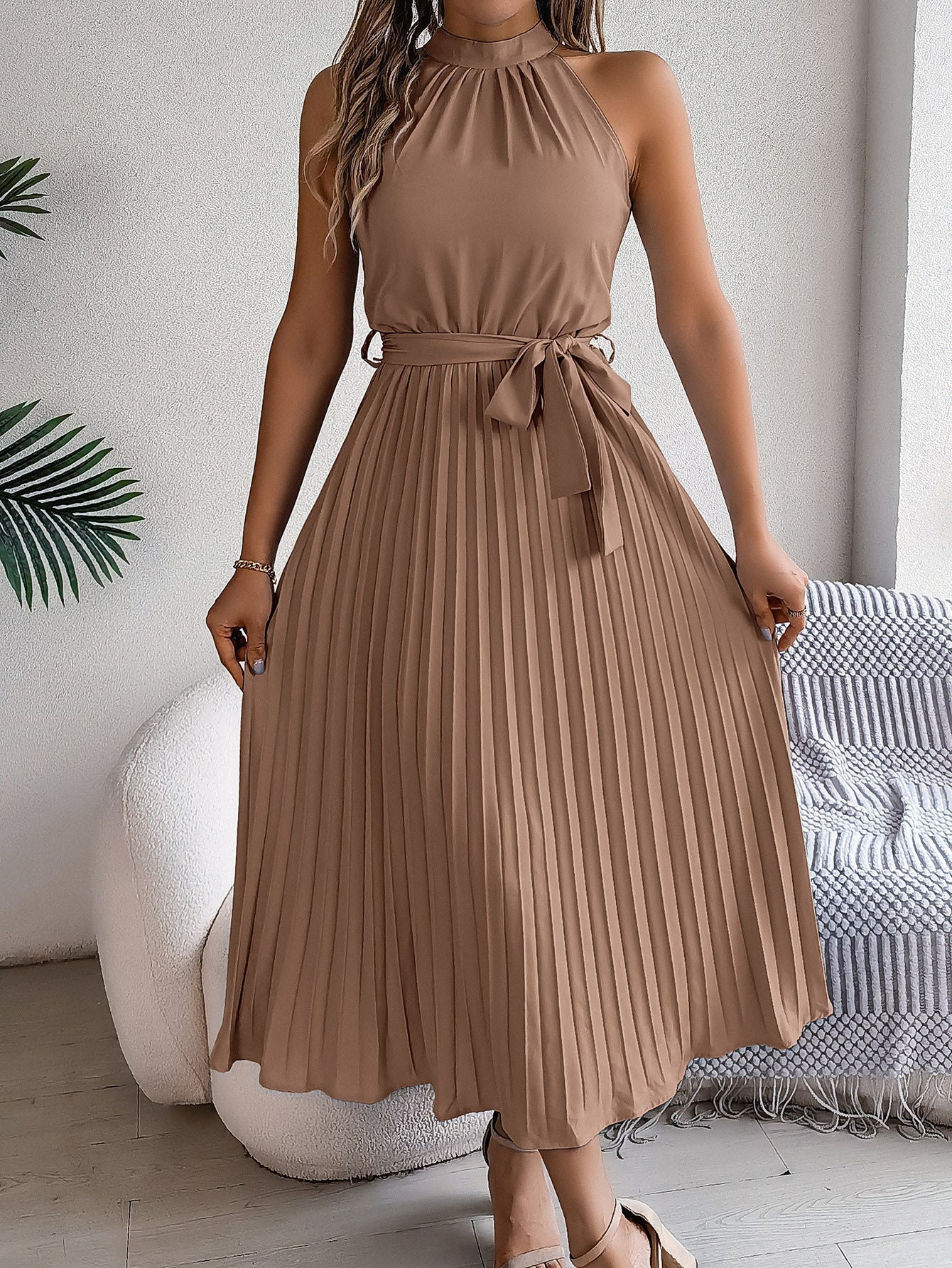 Kelina - Pleated Waist Dress