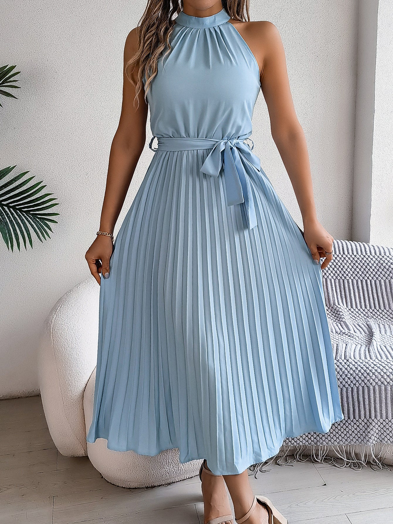 Kelina - Pleated Waist Dress