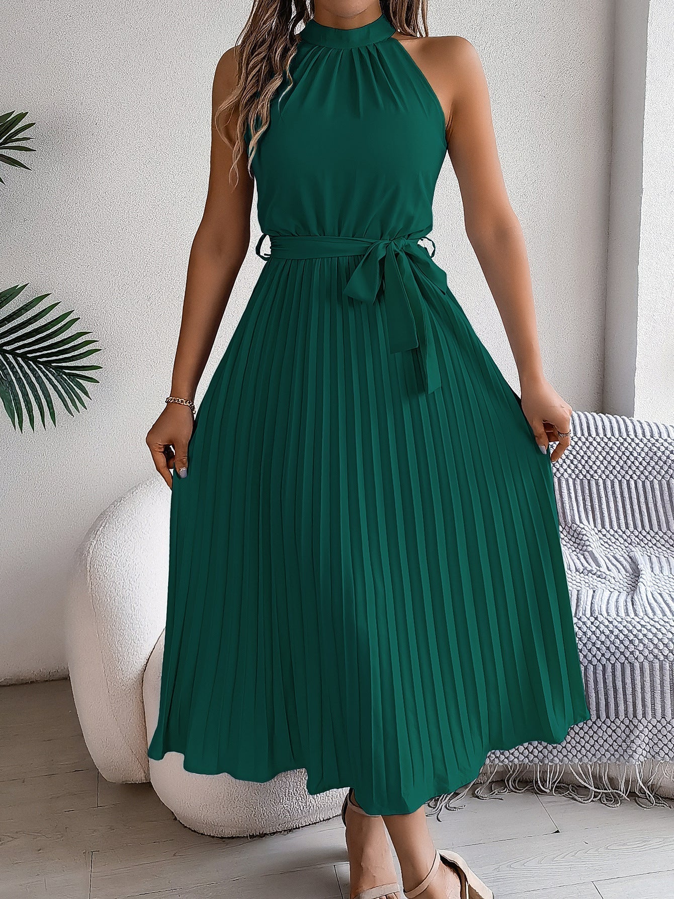 Kelina - Pleated Waist Dress