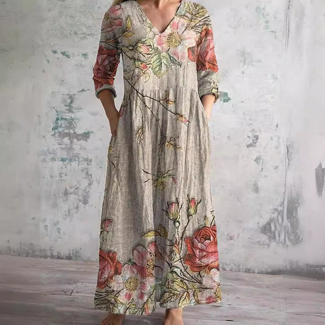 Ivory - Floral Whimsy Dress