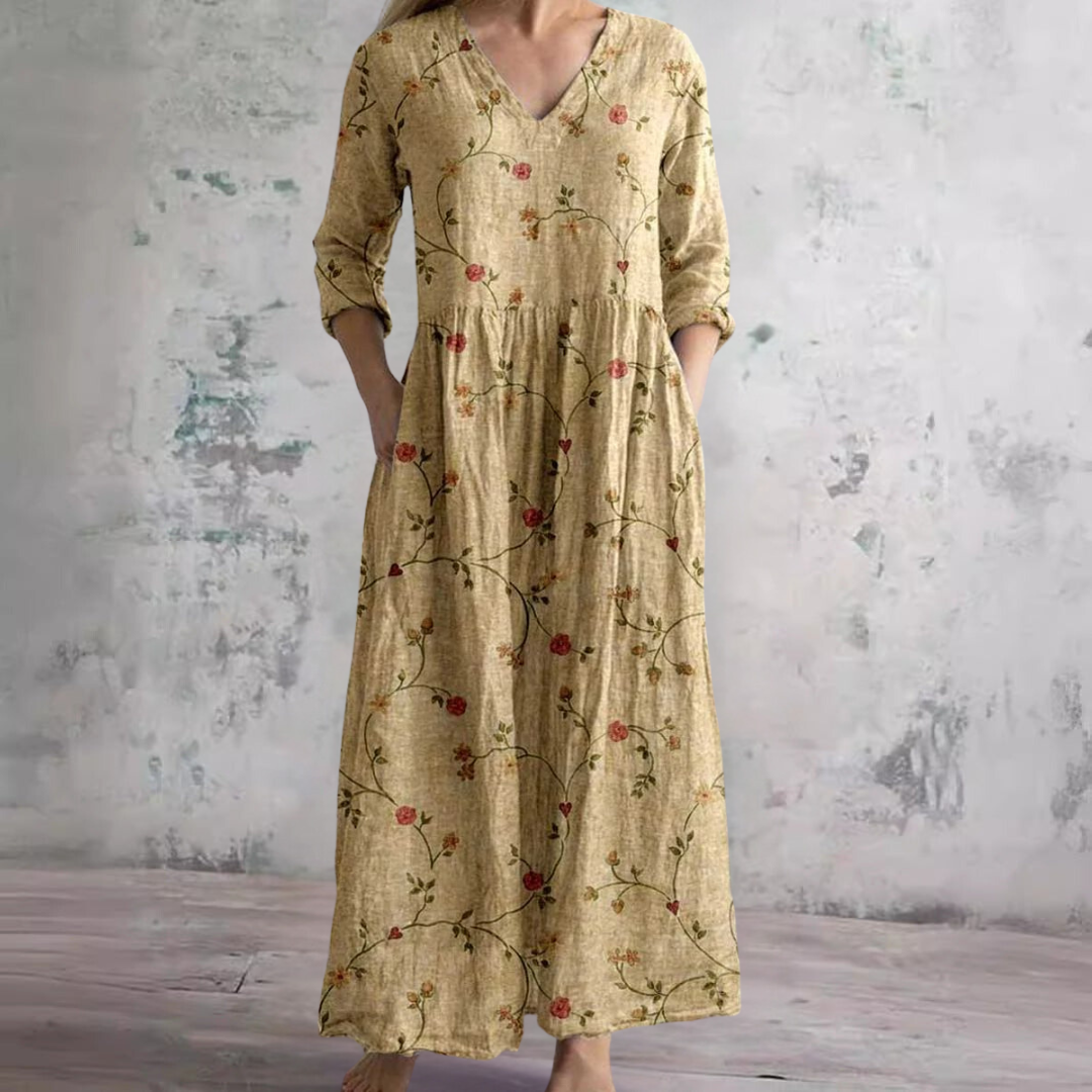 Ivory - Floral Whimsy Dress