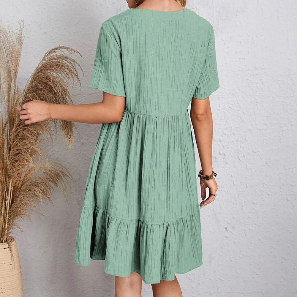 Audrey - Ruffle Hem Dress