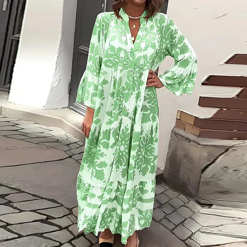 Avielle - Fashionable Printed Boho Dress