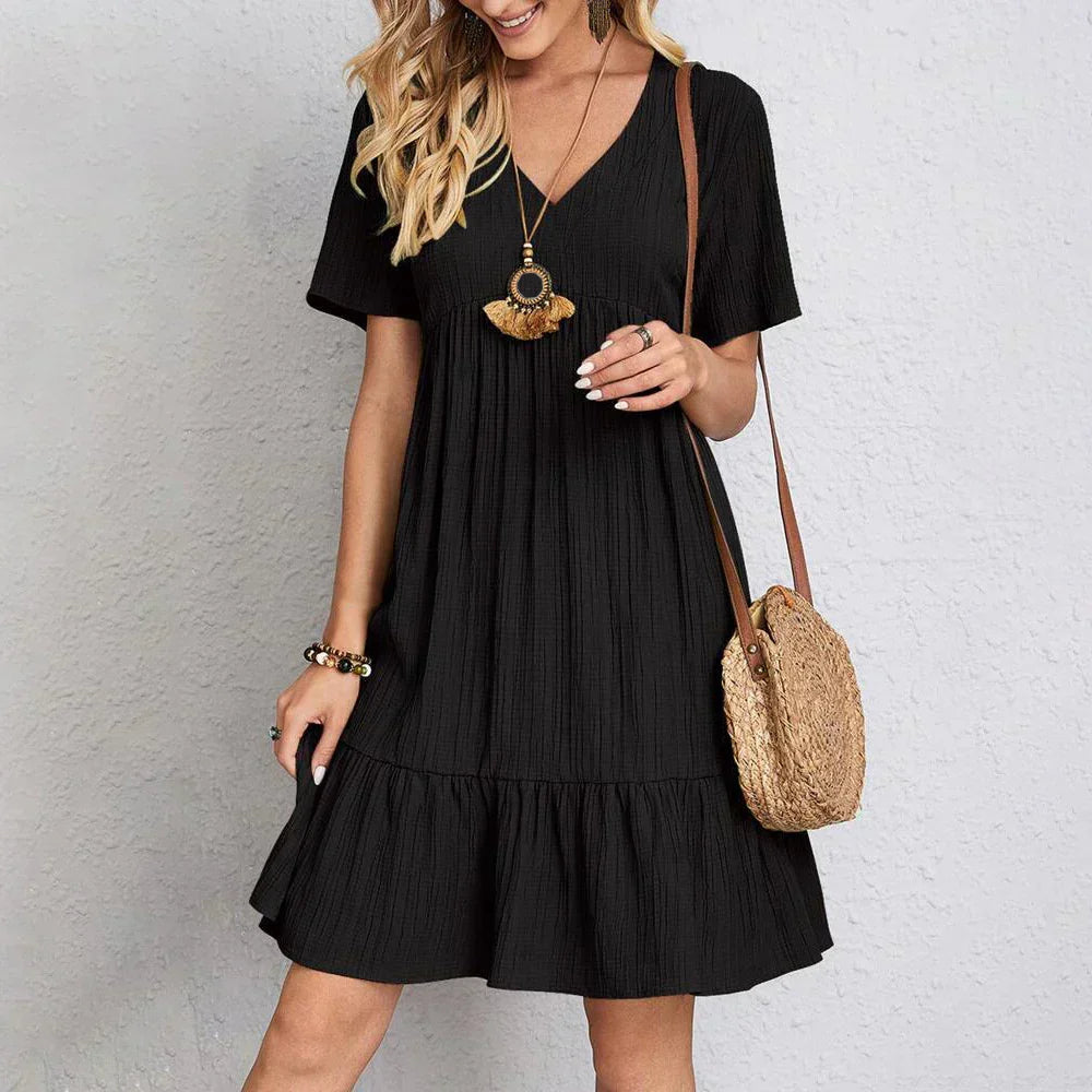 Audrey - Ruffle Hem Dress