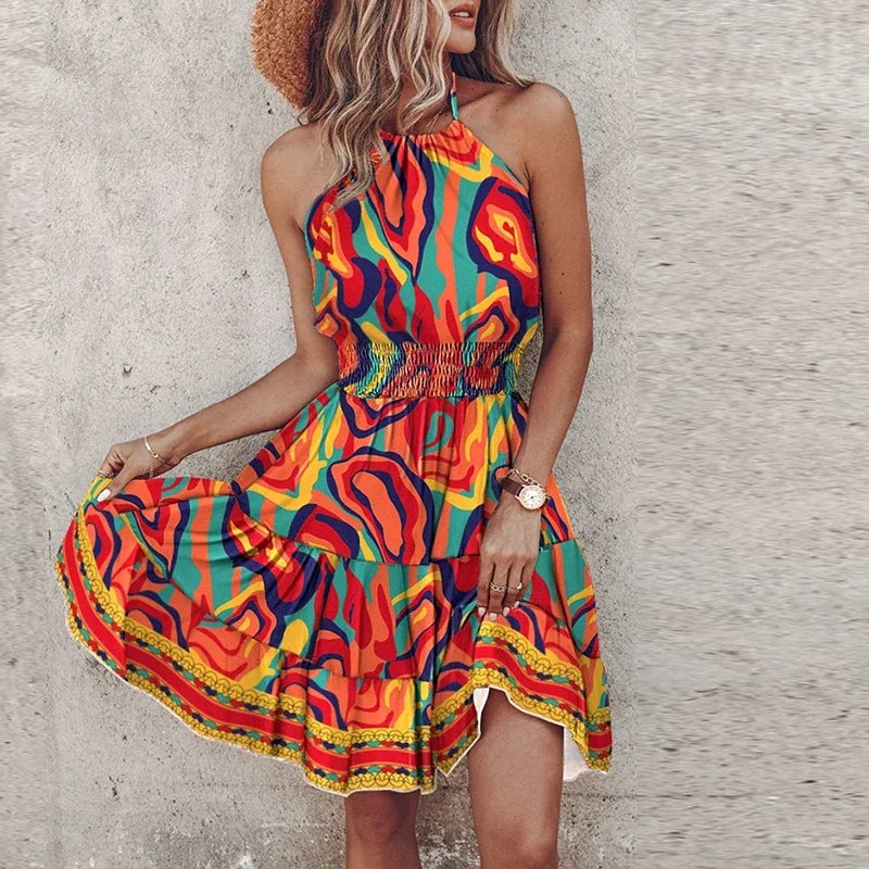 Loxley - Backless Irregular Dress