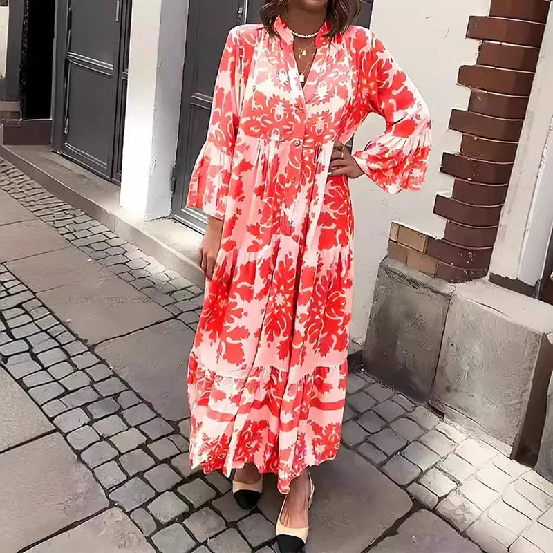 Avielle - Fashionable Printed Boho Dress
