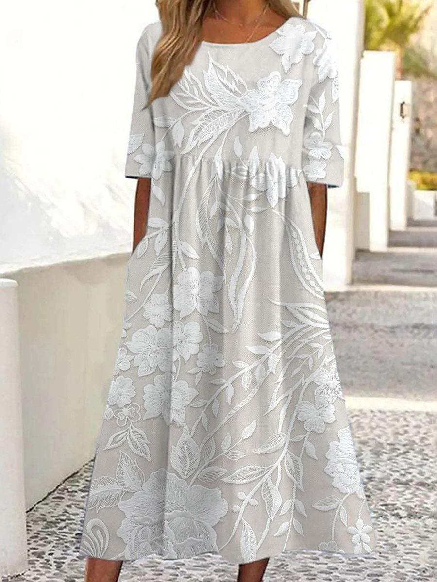 Dovie - Long Floral Dress
