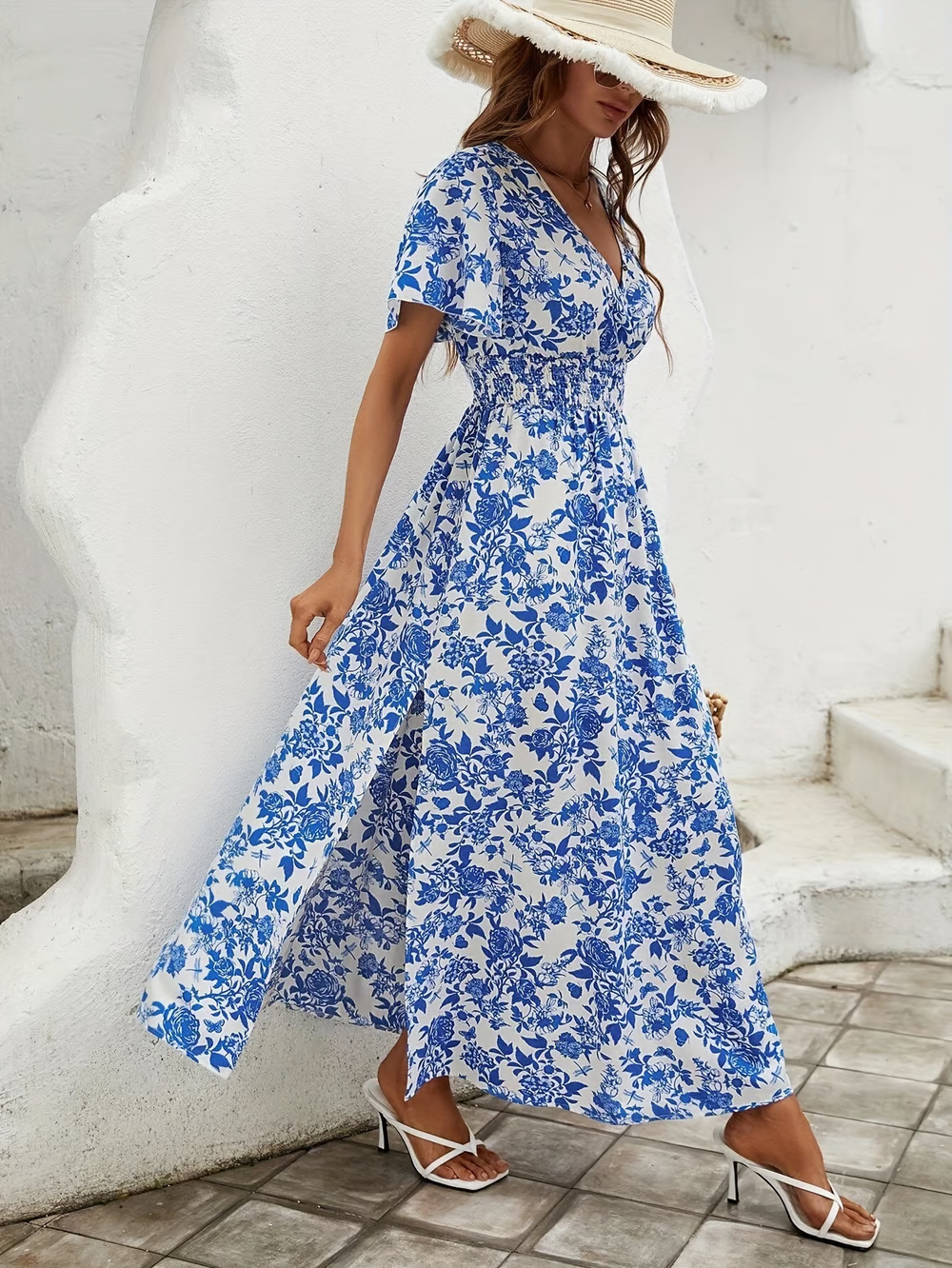 Bea - Bohemian V-Neck Dress