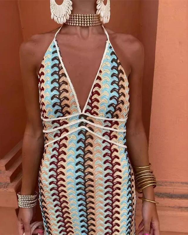Charlotte - Boho Crochet Tunic Dress